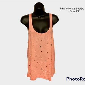 “Pink” Victoria’s Secret razor back Tank Size S*P  color is coral